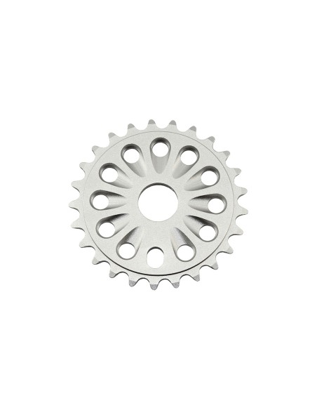 Alloy Chainring 6061-T6 1/2 X 1/8 25t Silver.